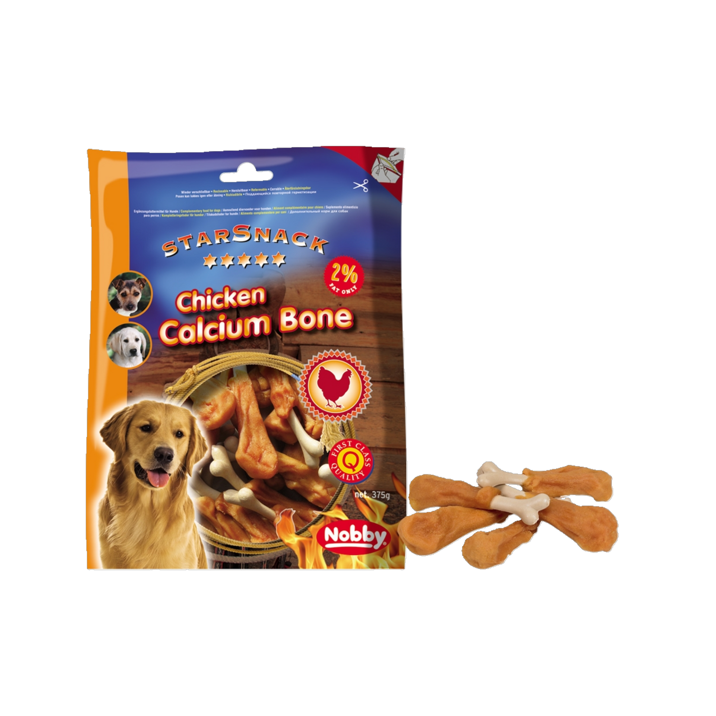 StarSnack BBQ Chicken Calcium Bone – Der knusprige Knochen mit Extra-Kraft