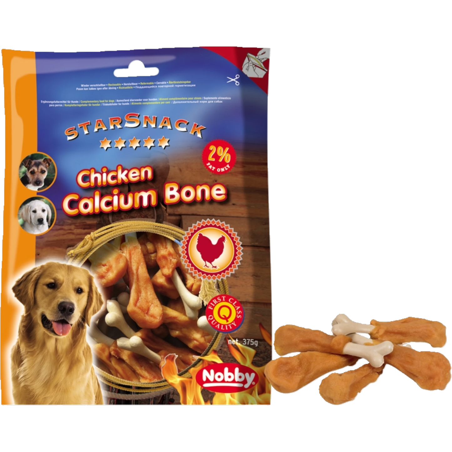 StarSnack BBQ Chicken Calcium Bone – Der knusprige Knochen mit Extra-Kraft
