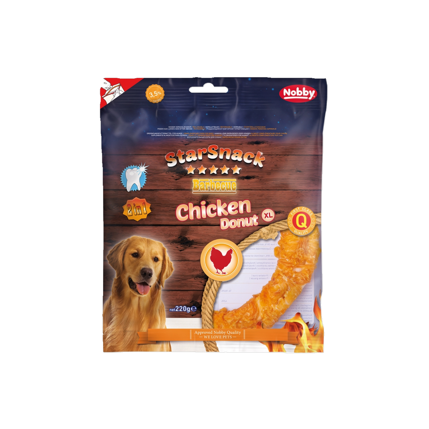 StarSnack BBQ Chicken Donut XL – Der große Kauring für das ganz große Kauvergnügen