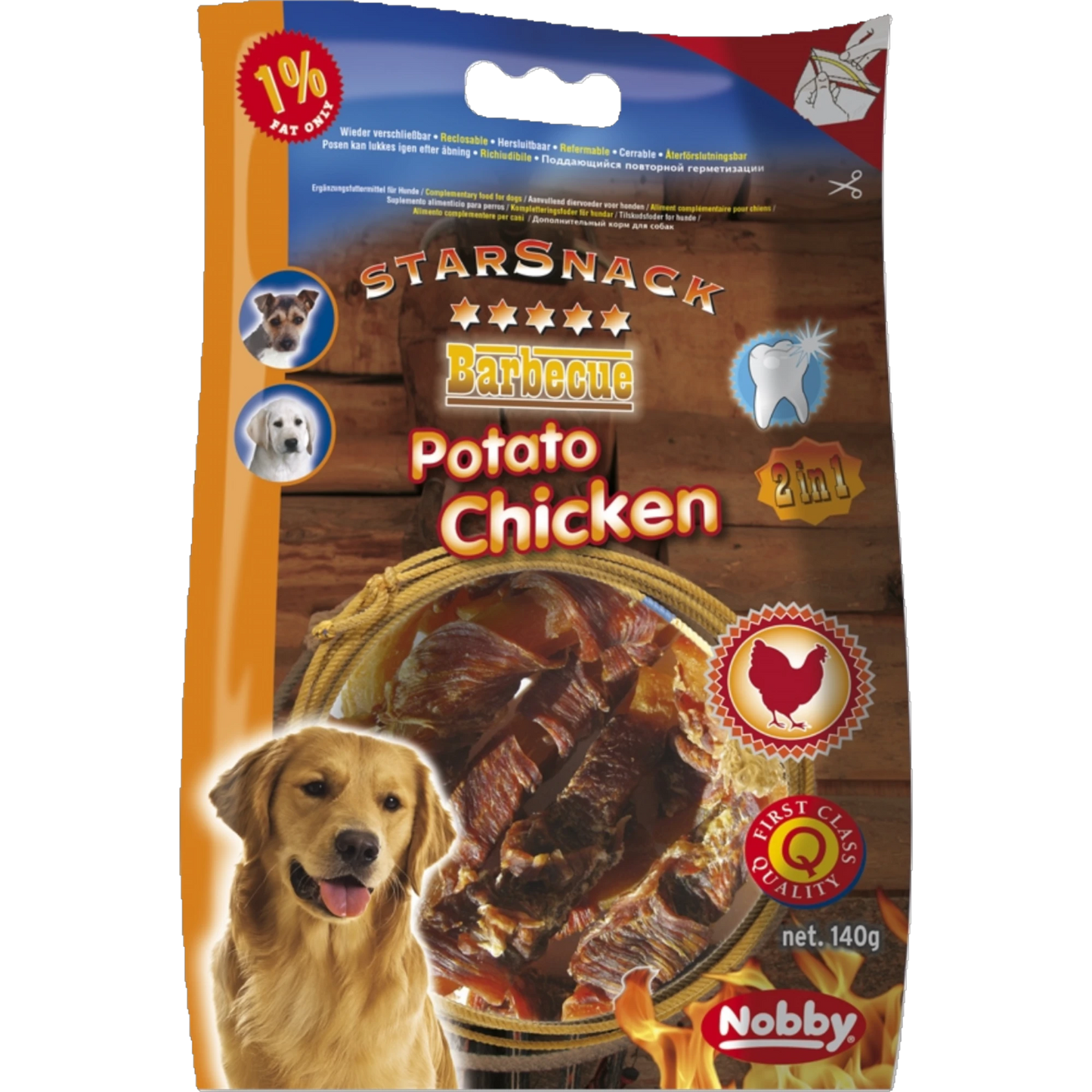 StarSnack BBQ Potato Chicken – Der kalorienarme Kau-Spaß mit Süßkartoffel
