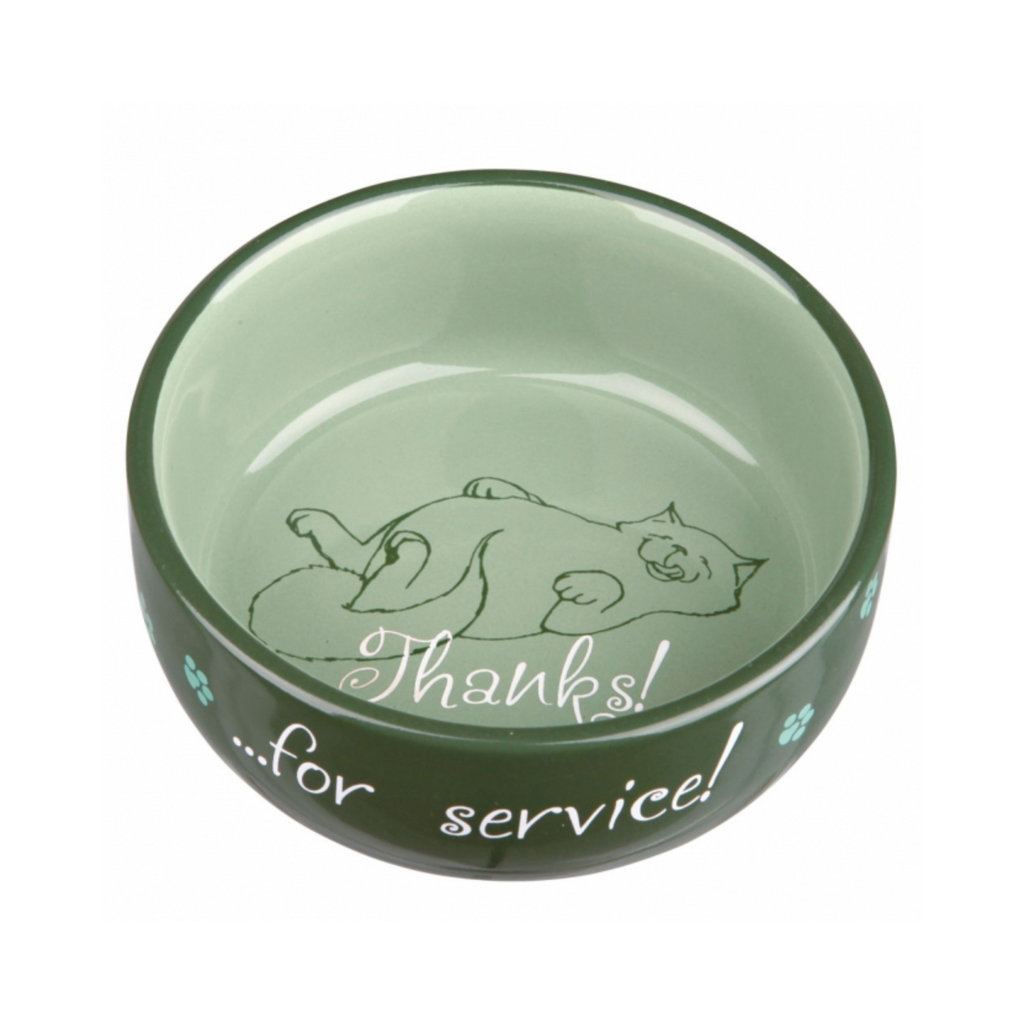 Trixie Keramiknapf "Thanks for Service!" – Praktisch und funktional für Ihre Katze