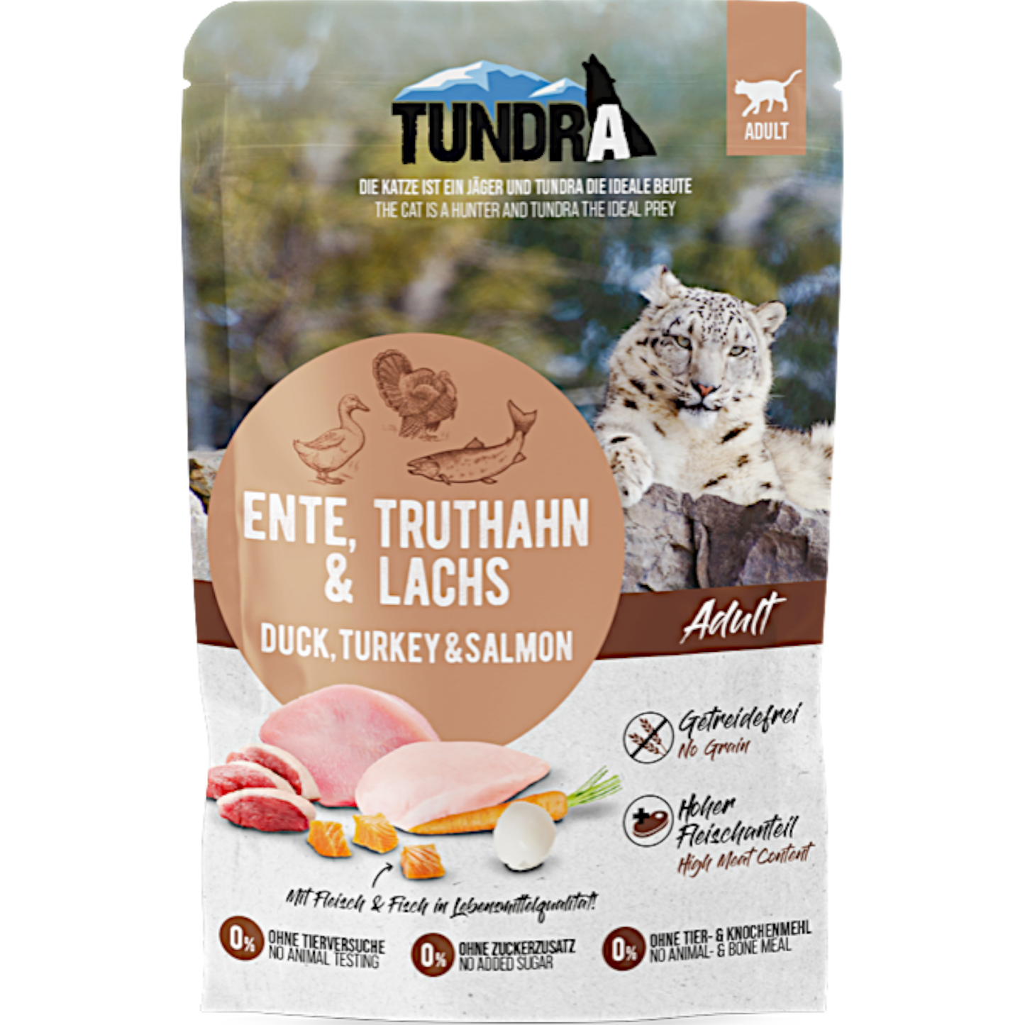 Tundra Cat - Frischebeutel mit Ente, Truthahn & Lachs
