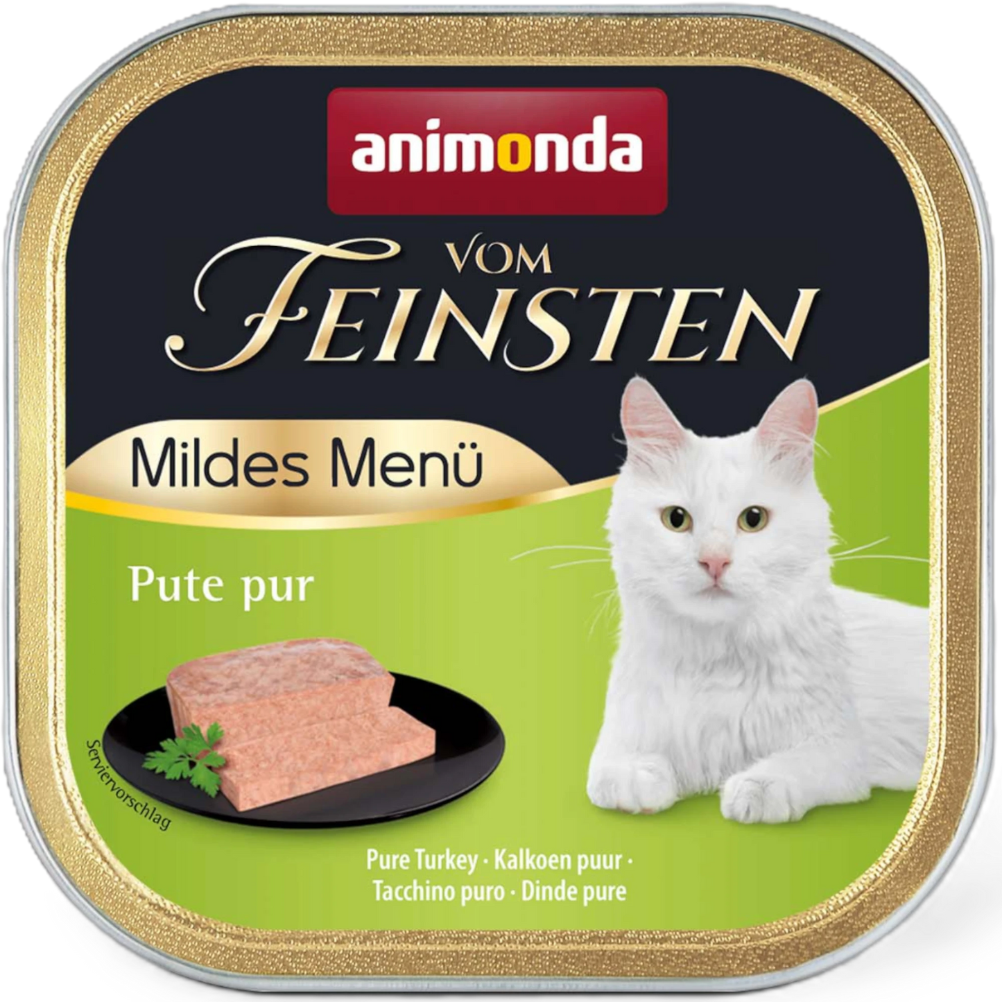 Vom Feinsten Adult Mildes Menü – Pute pur Maximale Klarheit in der Rezeptur. Maximale Verträglichkeit im Napf.