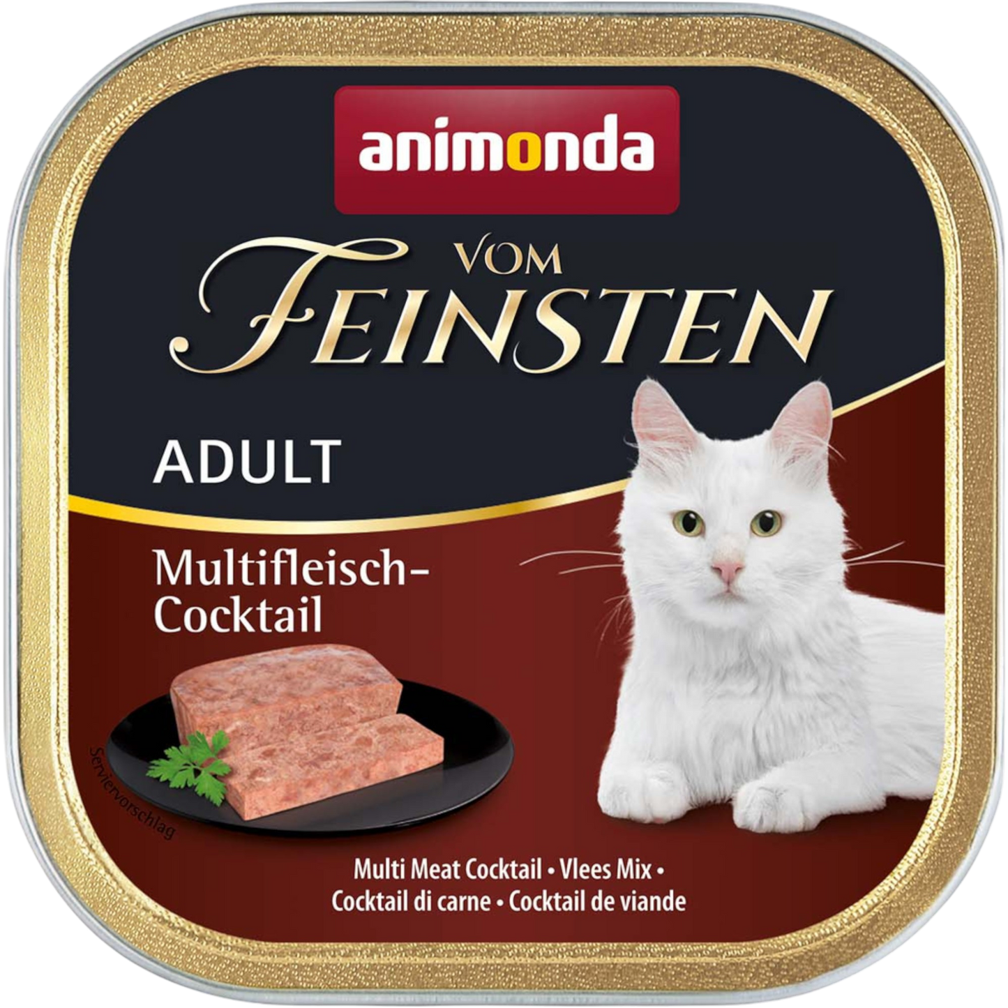 Vom Feinsten Adult Pastete Multifleisch-Cocktail Maximale Vielfalt. Volle Akzeptanz. Klare Premium-Positionierung.