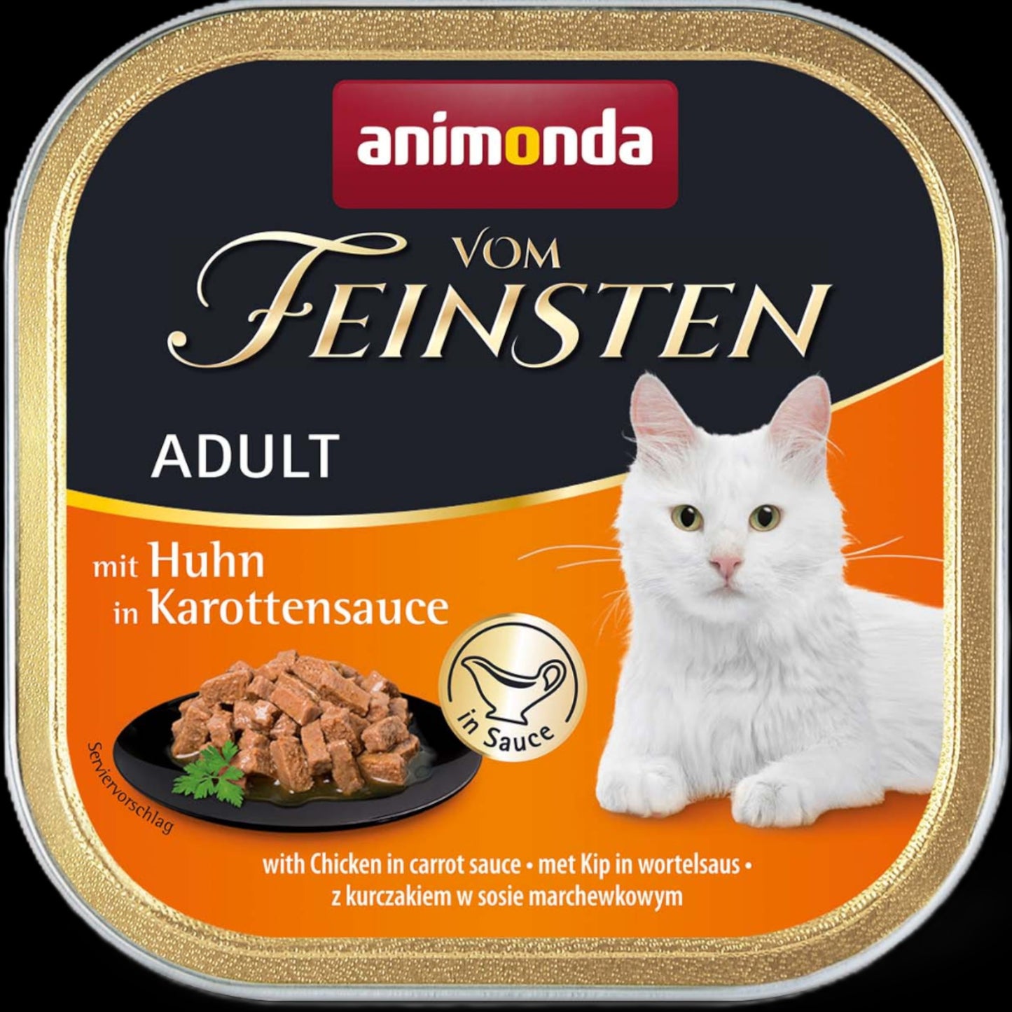 Vom Feinsten Adult in Sauce – Huhn in Karottensauce Feines Ragout mit zartem Huhn und milder Karottensauce