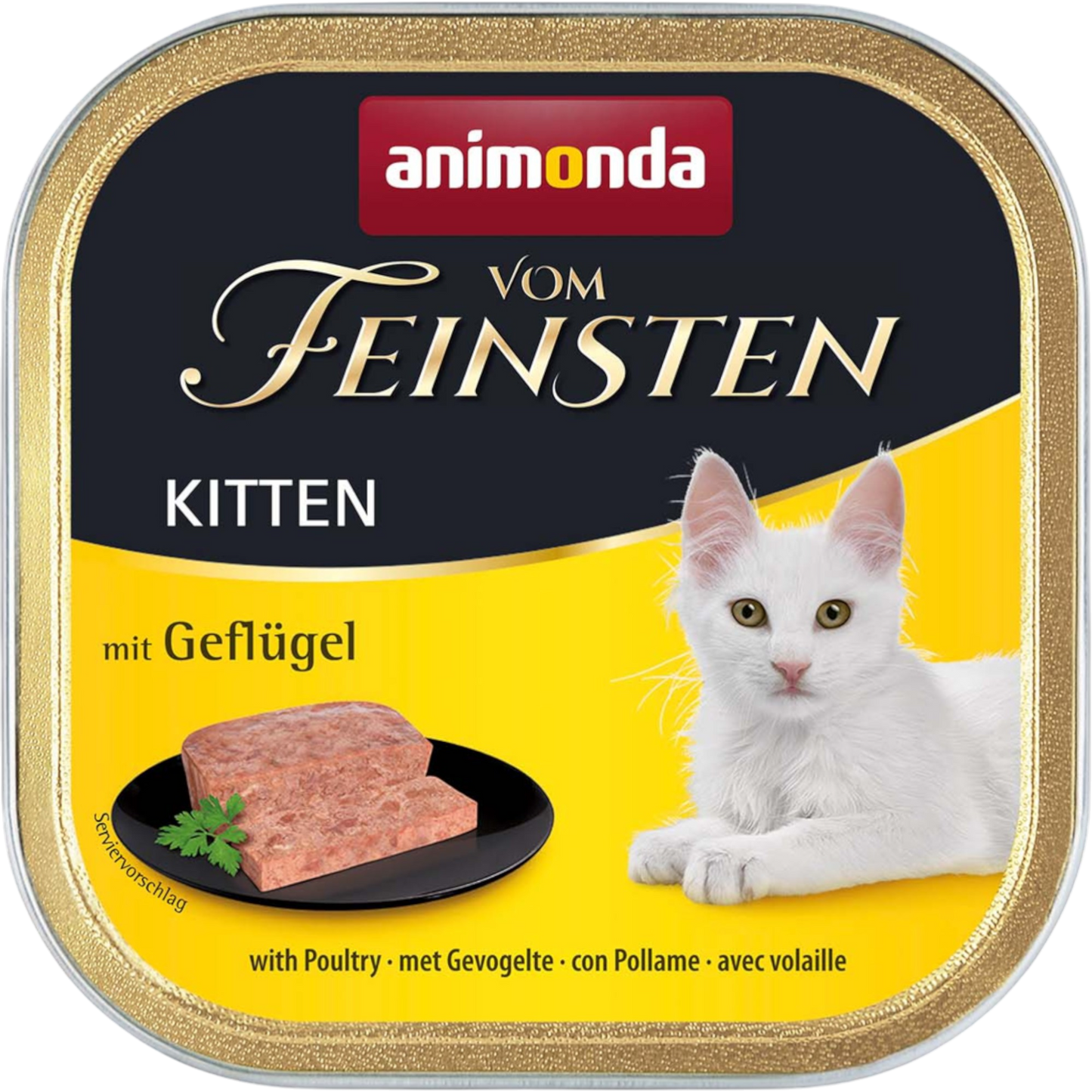 Vom Feinsten Kitten mit Geflügel Fein abgestimmte Premium-Ernährung für einen erfolgreichen Start ins Katzenleben.