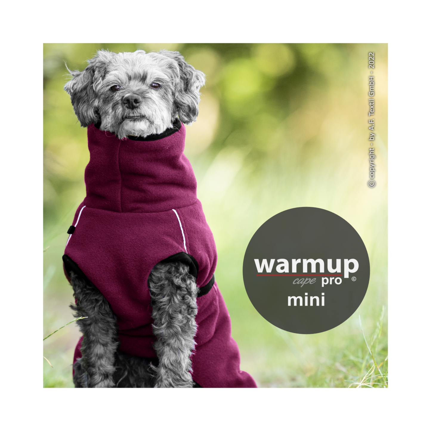 Warmup Cape Pro Mini – Wende-Cape für kleine Hunde mit großem Komfort