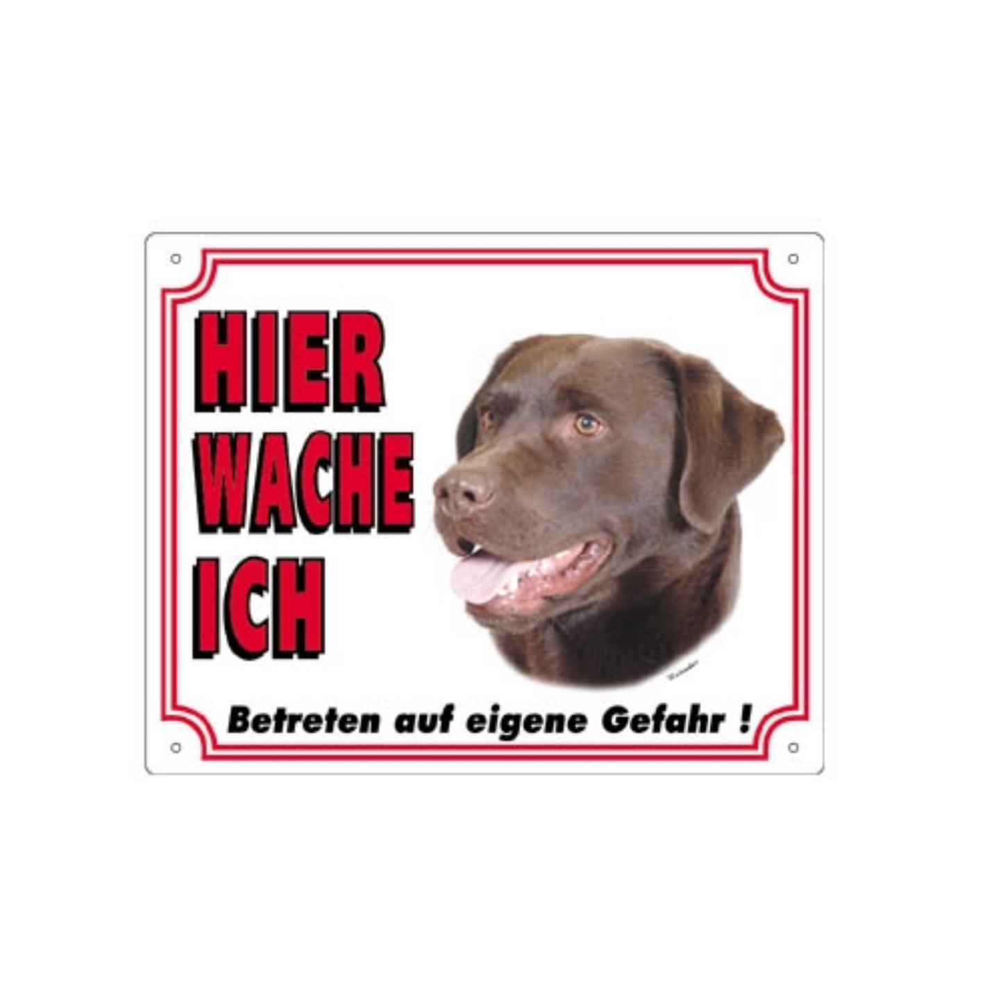 Warntafel V2 Labrador