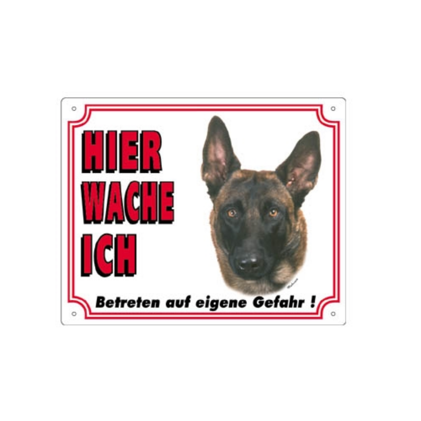 Warntafel V2 Malinois