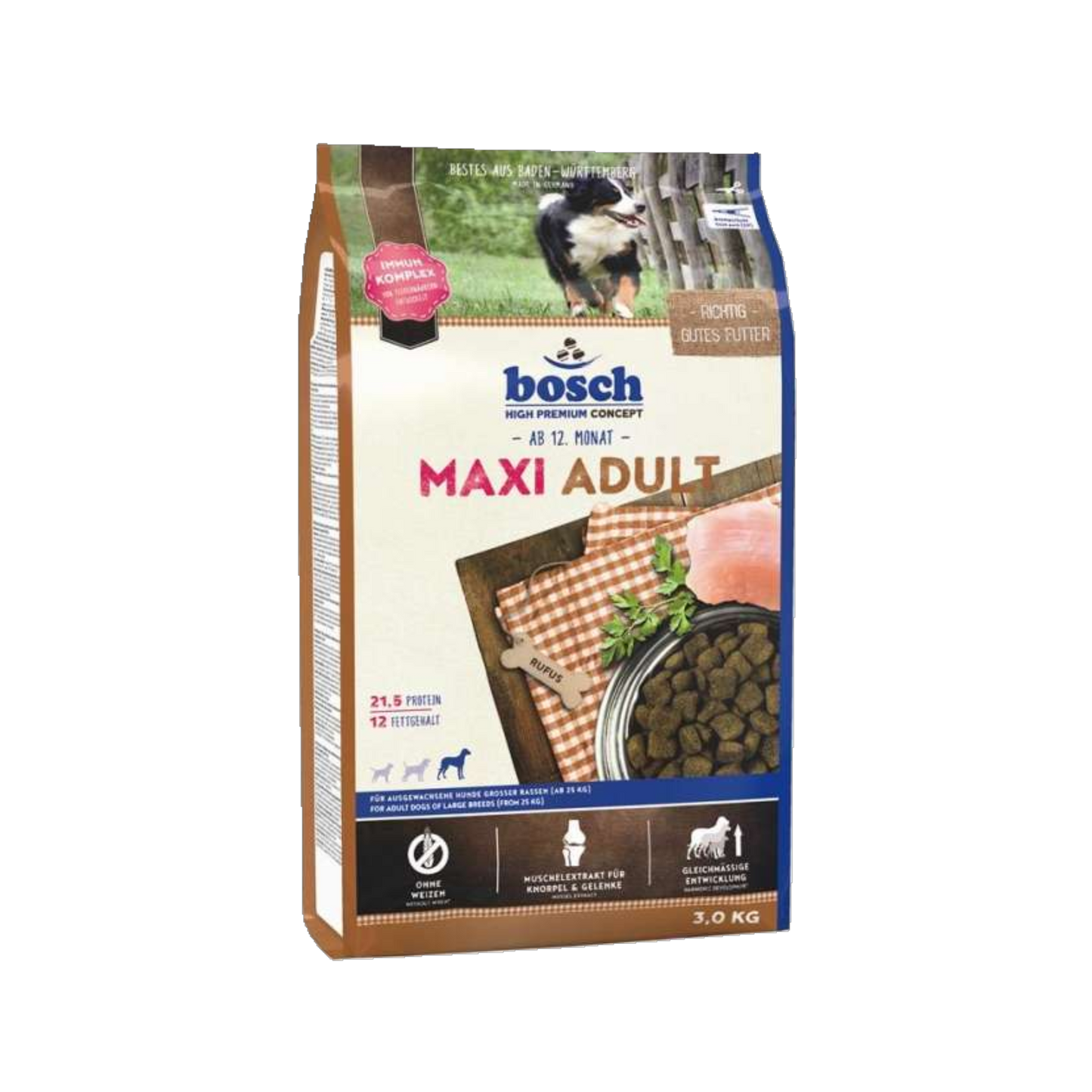 bosch ADULT MAXI – Starke Rezeptur für große Hunde