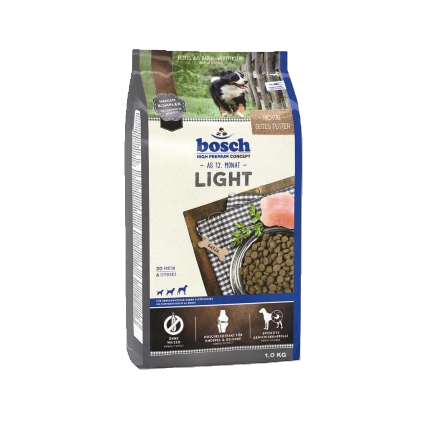 bosch Light – Für ausgewachsene Hunde mit reduziertem Energiebedarf