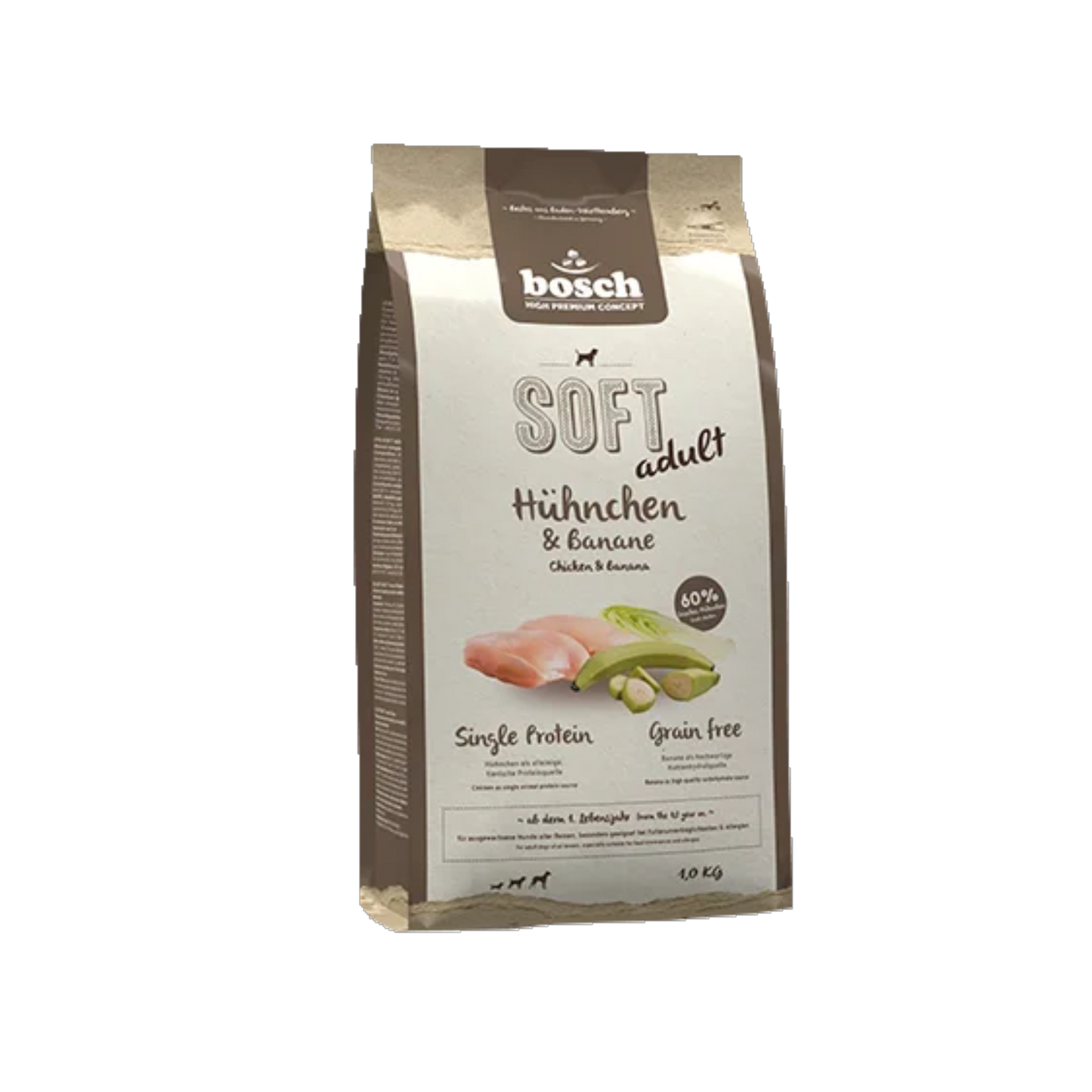 bosch SOFT+ - Hühnchen & Banane – Für Feinschmecker mit sensibler Verdauung
