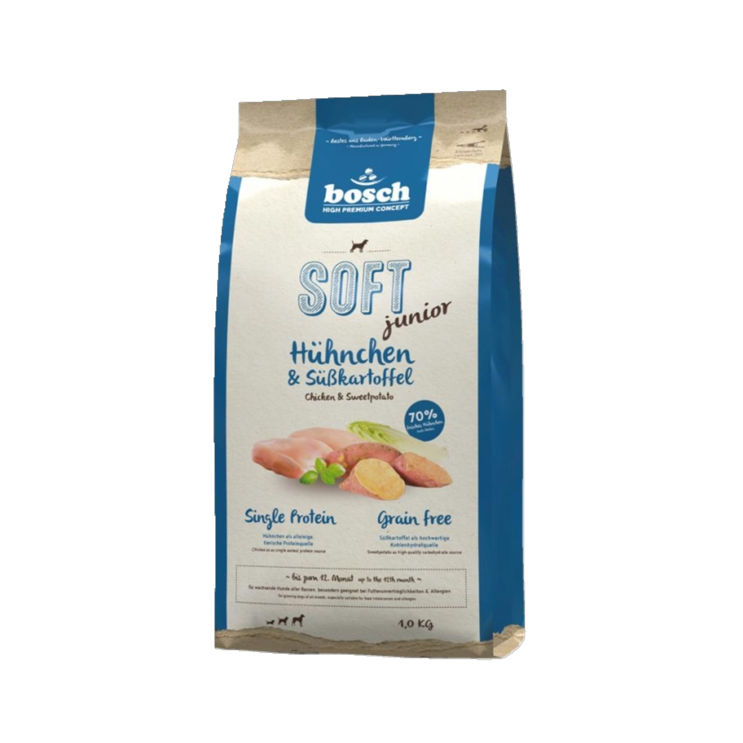 bosch SOFT Junior - Hühnchen & Süßkartoffel – Der sanfte Start ins Leben