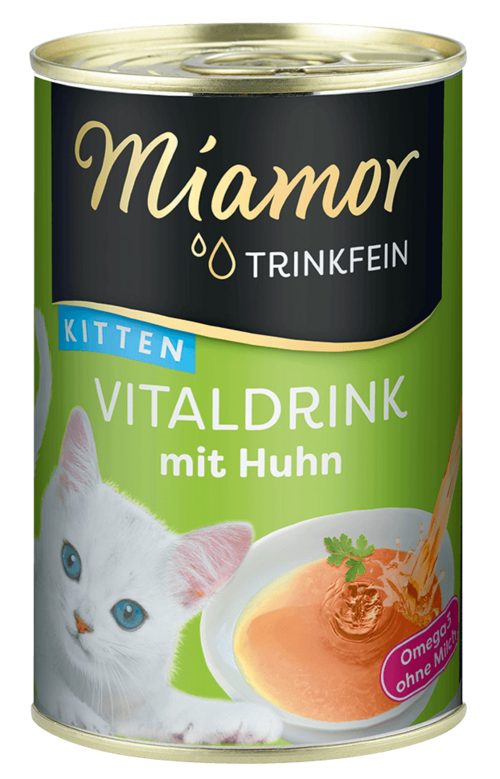 Miamor Trinkfein – Vitaldrink Kitten mit Huhn (135 ml Dose)