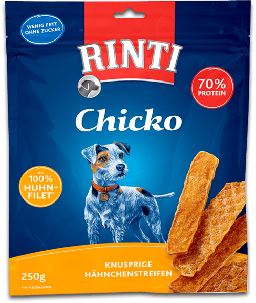 De Hun’nenhoff | Rinti Chicko – Knusprige Hähnchenstreifen mit Echt-Fleisch-Garantie