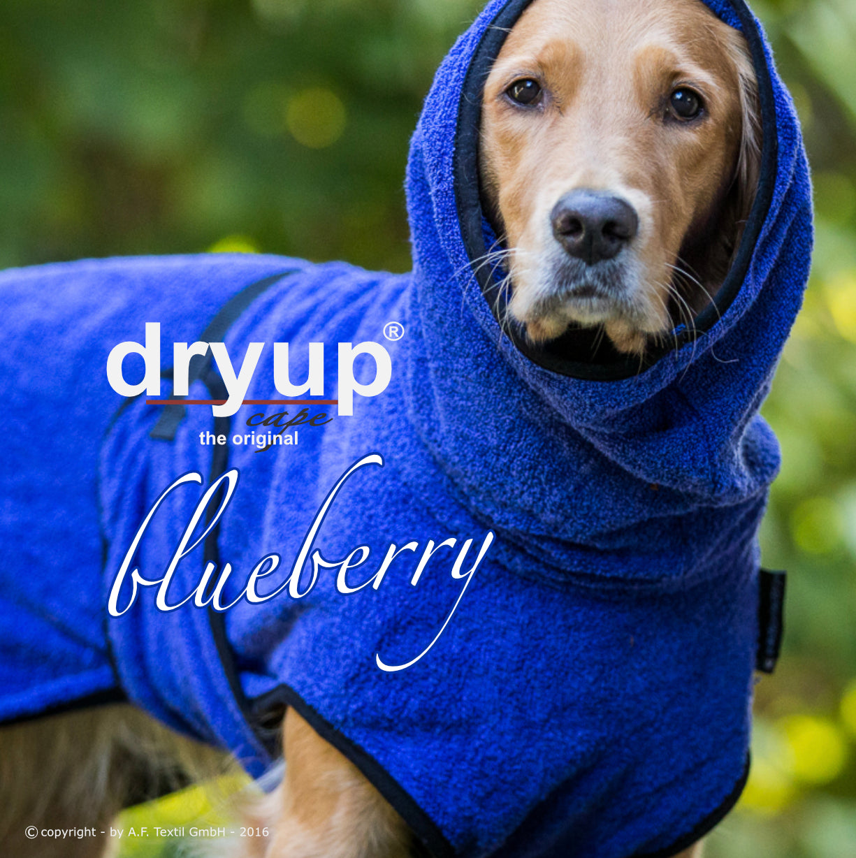 DRYUP CAPE Standard – Der hochwertige Hundebademantel aus Baumwolle L - XXL