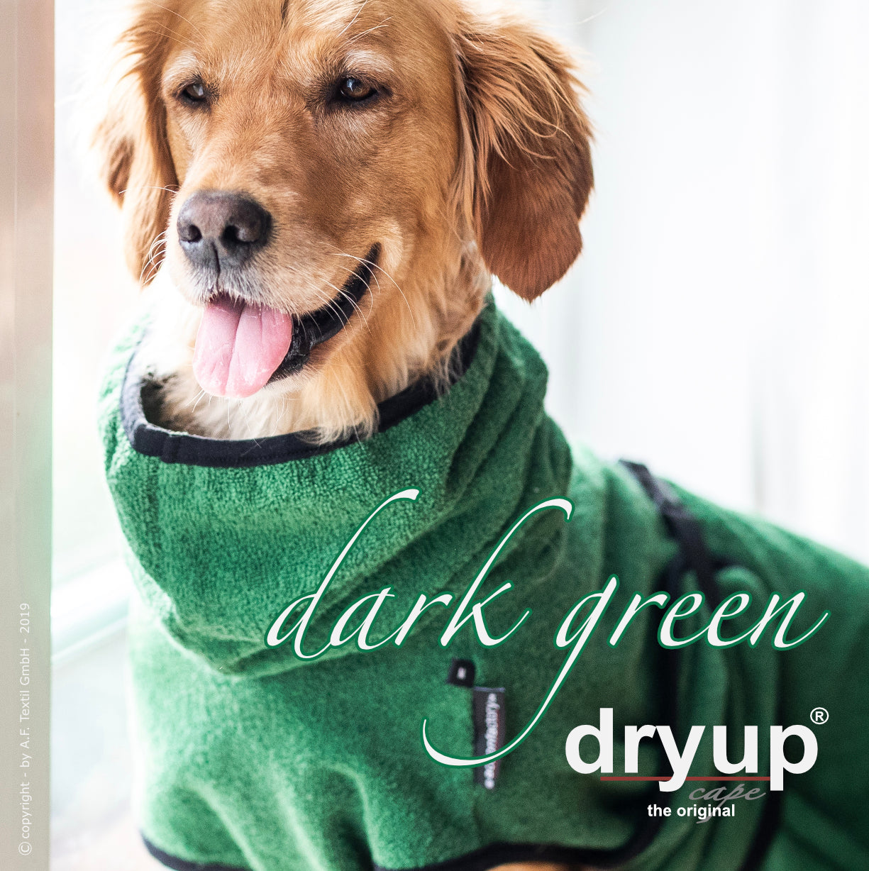 DRYUP CAPE Standard – Der hochwertige Hundebademantel aus Baumwolle L - XXL