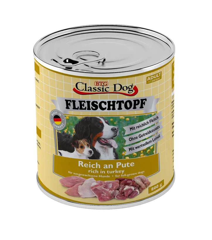 Classic Dog Fleischtopf - Pute Pur