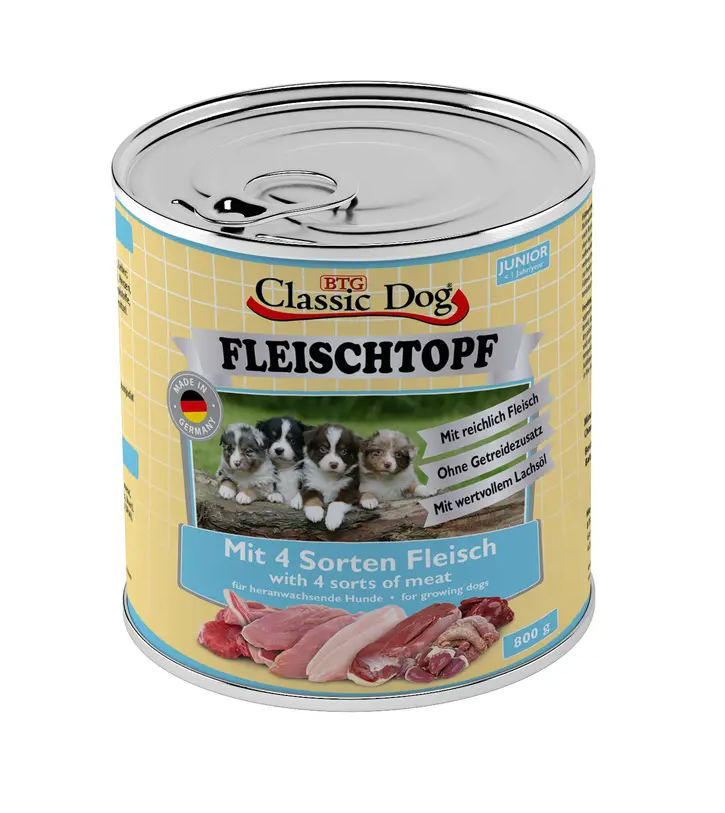 Classic Dog Fleischtopf - Junior Pur