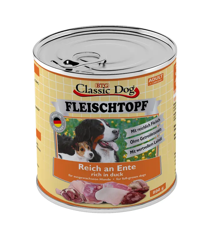 Classic Dog Fleischtopf - Ente Pur