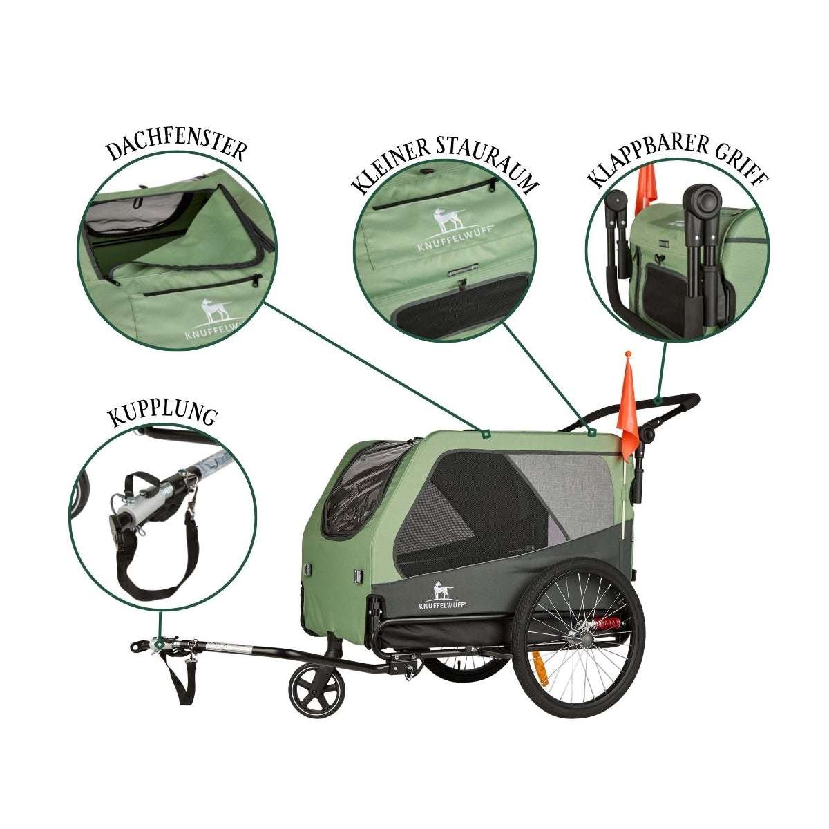 Knuffelwuff Cruvado – sicherer Hundeanhänger & Buggy für komfortable Ausflüge