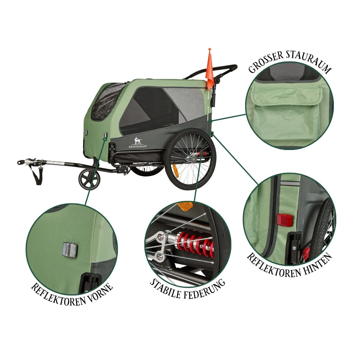 Knuffelwuff Cruvado – sicherer Hundeanhänger & Buggy für komfortable Ausflüge