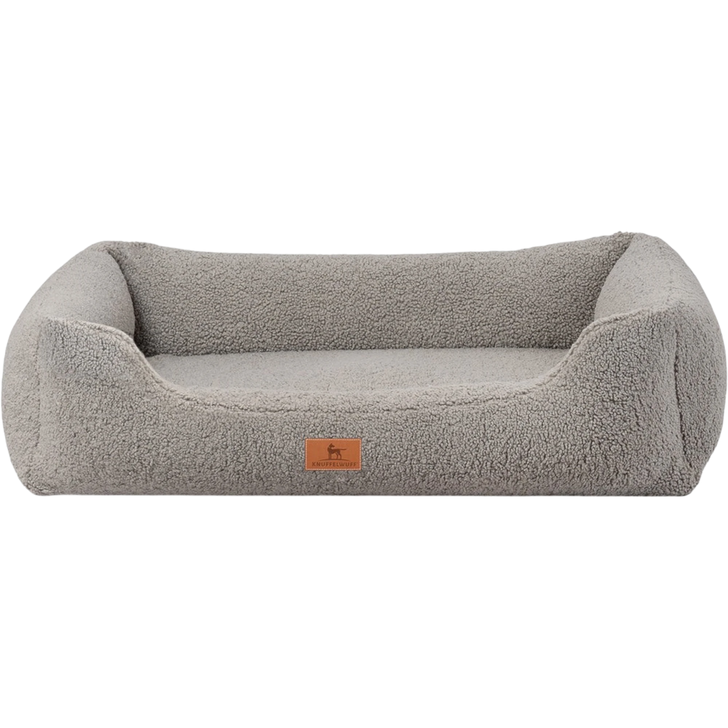 Knuffelwuff orthopädisches Hundebett Wollekopp – Kuscheliger Teddy-Stoff & gesunder Schlafkomfort
