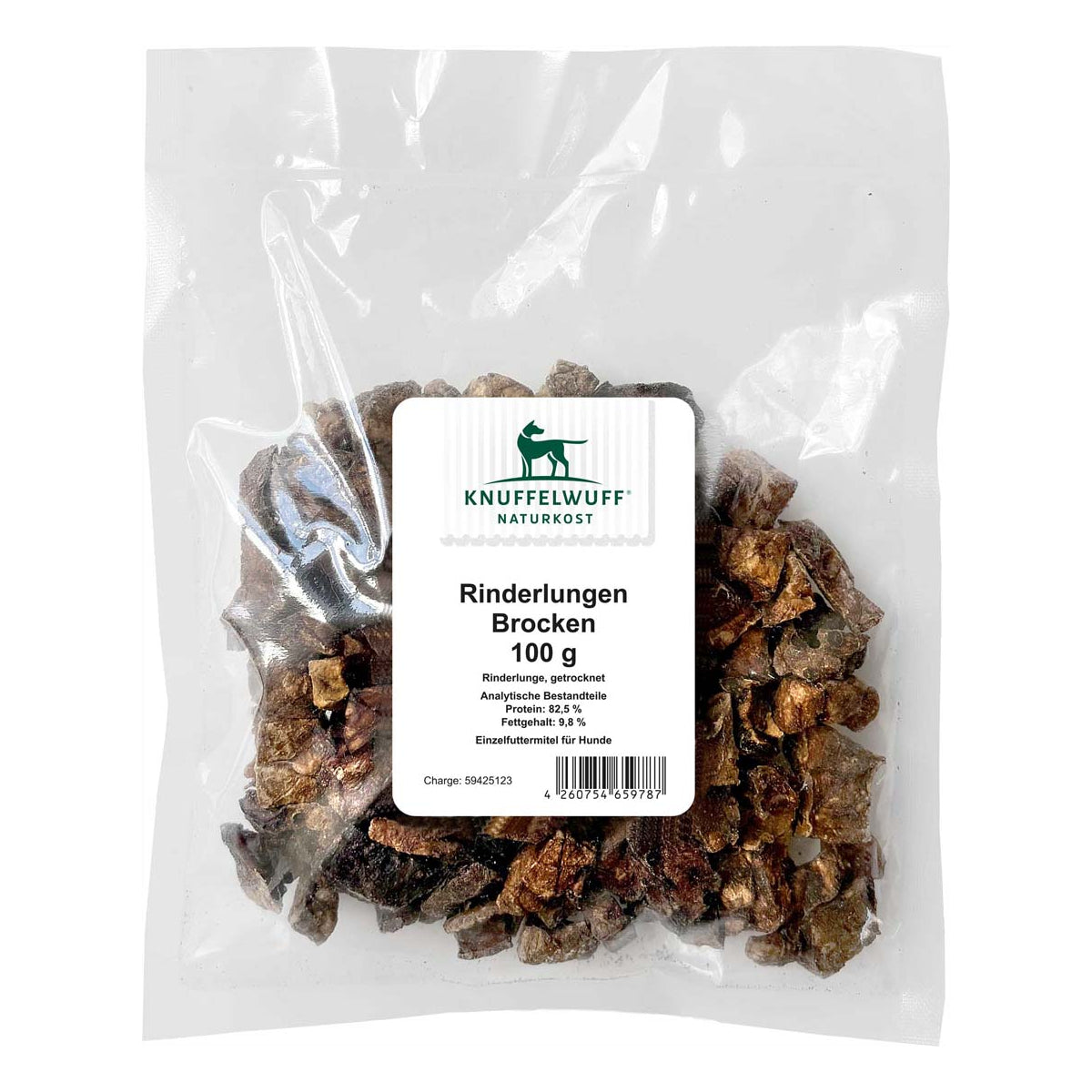Knuffelwuff Rinderlungen-Brocken – Leicht, lecker & perfekt fürs Training