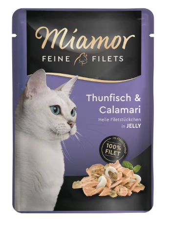 Miamor Feine Filets in Jelly - Thunfisch & Calamari 100g