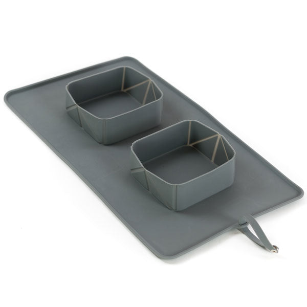 PROCYON Rollbarer Silikon-Doppelnapf – Ideal für unterwegs!