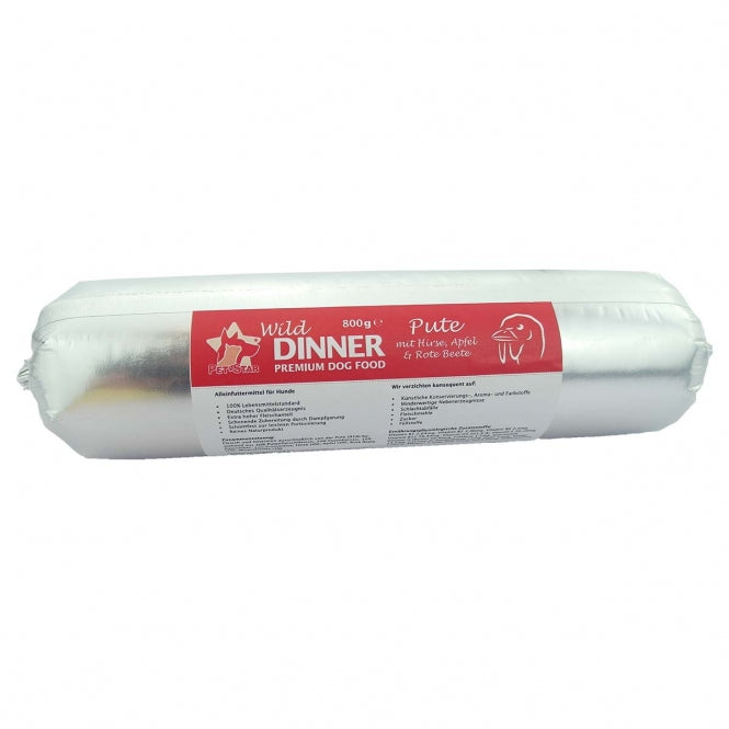 Pet Star Wild Dinner Gourmet-Wurst – Pute mit Hirse