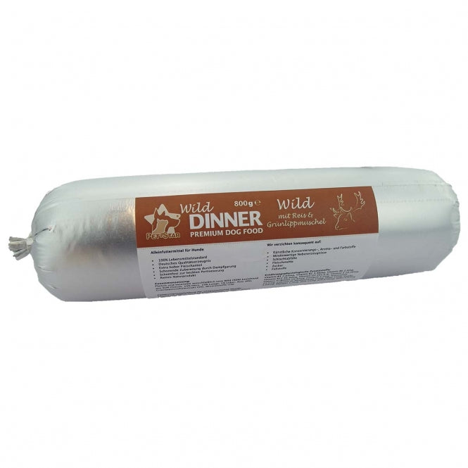 Pet Star Wild Dinner Gourmet-Wurst – Wild mit Reis