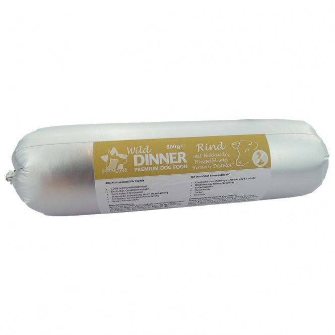 Pet Star Wild Dinner Gourmet-Wurst – Rind mit Hokkaido