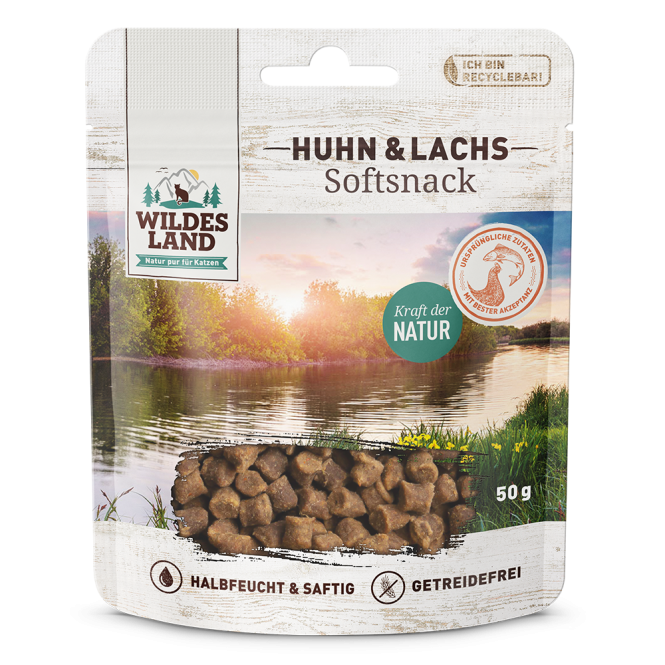 Wildes Land Soft Snack – Huhn & Lachs