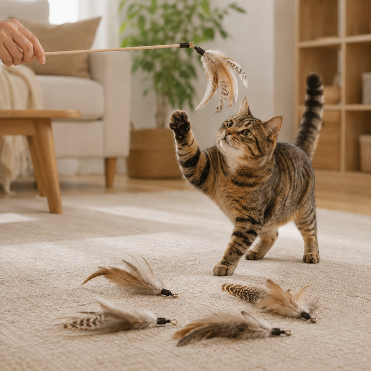 Federn & Spielangeln für Katzen