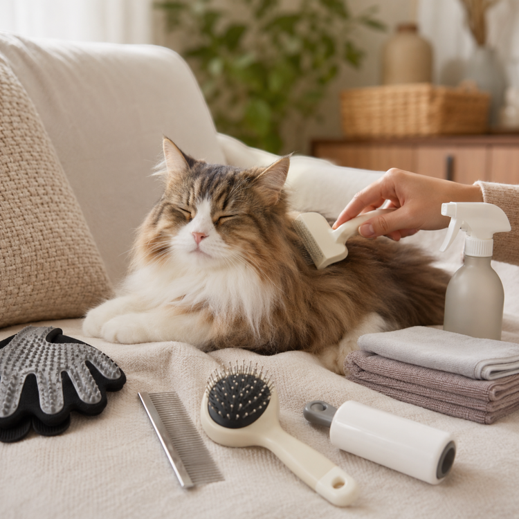 Fellpflege & Reinigungsmaterialien für Katzen