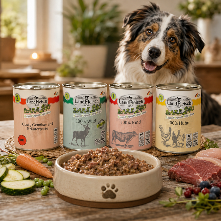 Hundenassfutter LandFleisch B.A.R.F. 2GO
