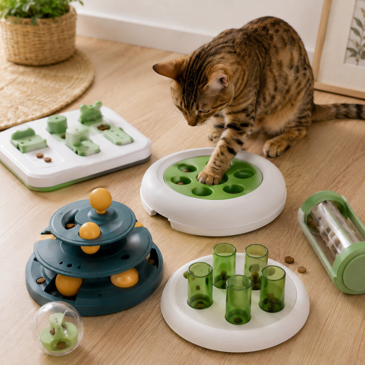 Intelligenz- & Beschäftigungsspielzeuge für Katzen