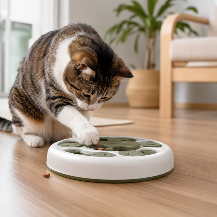 Interaktives Denkspielzeug für Katzen