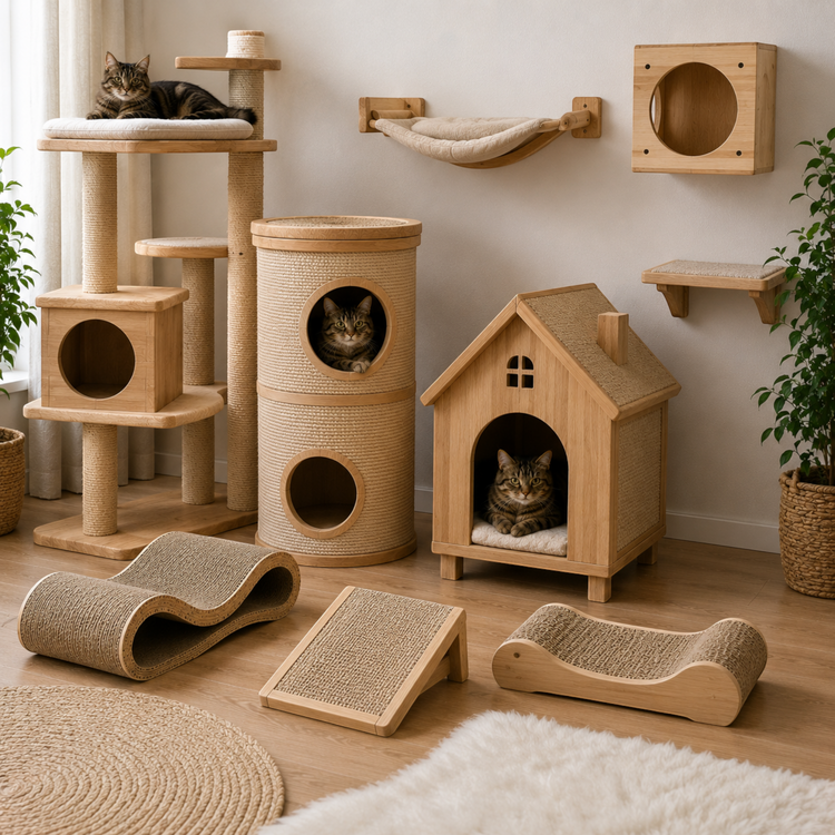 Katzenkratzbäume, Kratzmöbel & Katzenwandmöbel