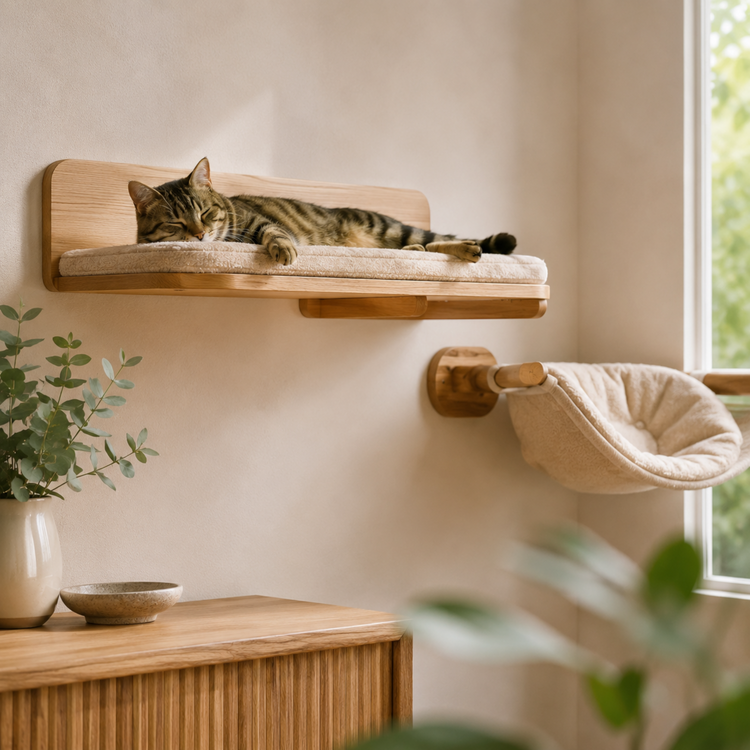 Katzenliegefläche & Schlafplatz für Katzenwandmöbel