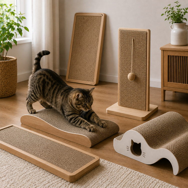 Kratzbretter & Kratzwellen für Katzen