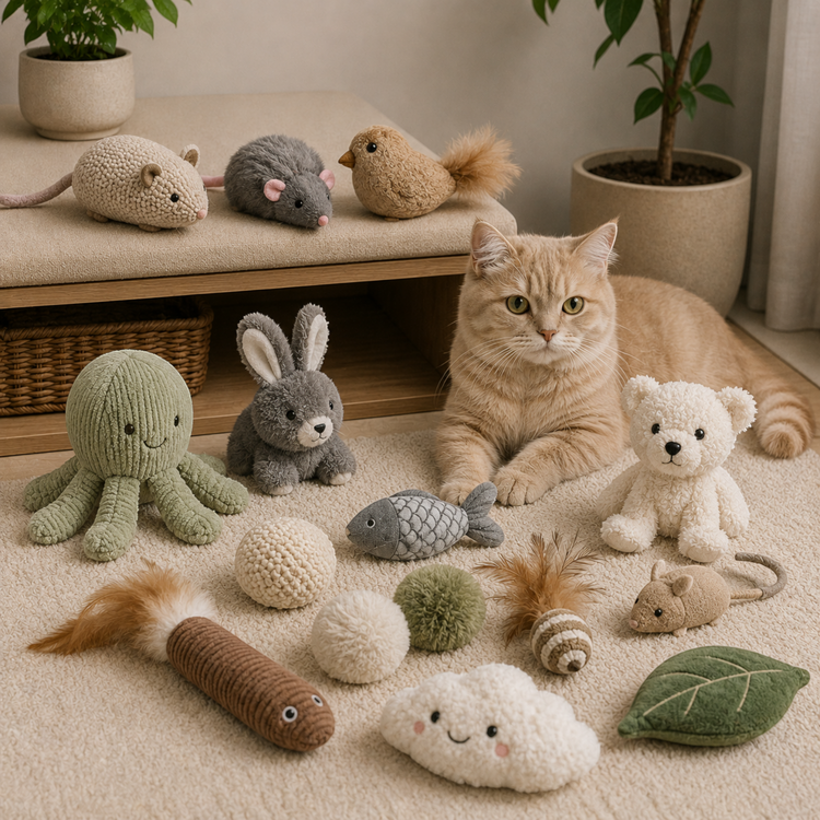 Kuschel-, Plüsch- & Stofftiere für Katzen