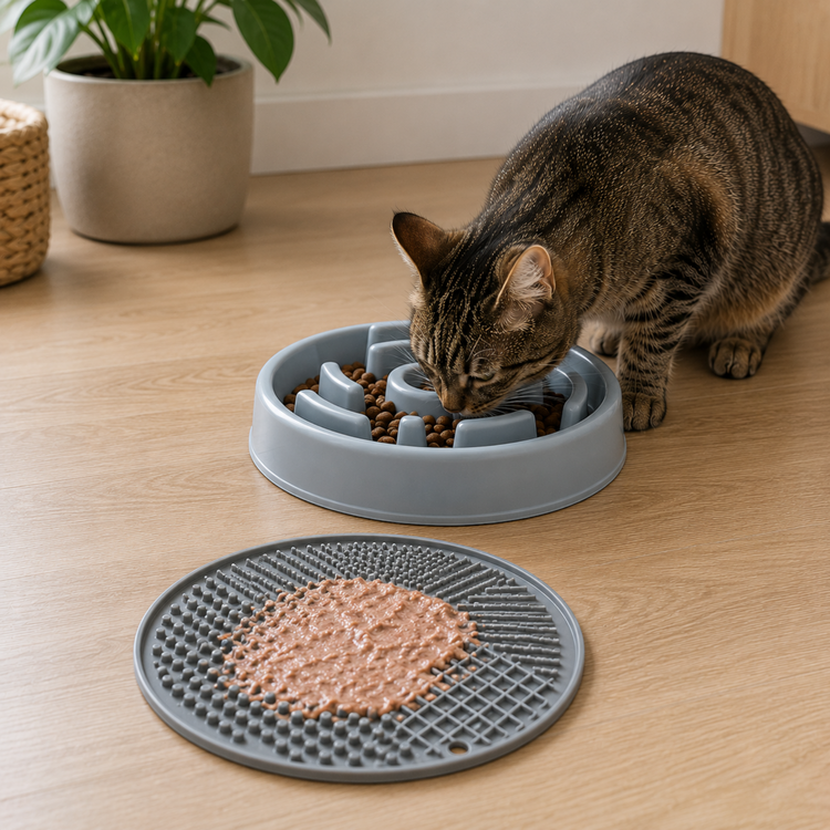 Leckmatten & Anti-Schling Näpfe für Katzen