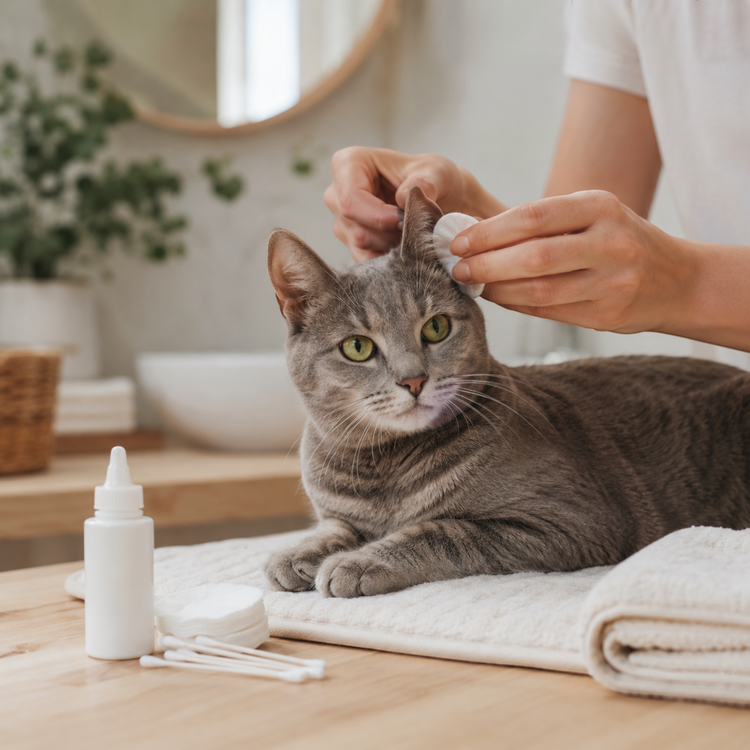 Ohrenpflege für Katzen