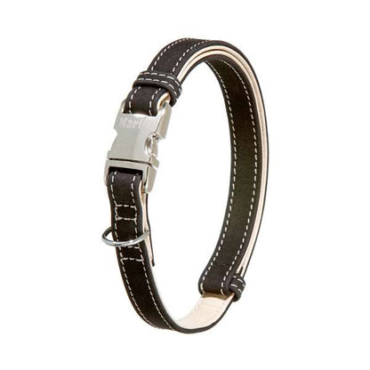 Karlie Buffalo Ultra Halsband – Innovatives Lederhalsband mit Alu-Steckschnalle