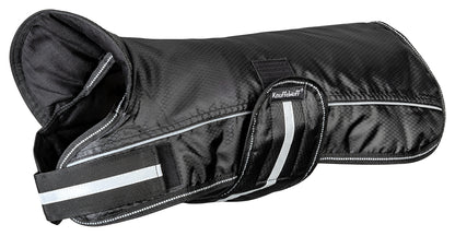 Knuffelwuff Hundemantel Funktionstextil reflektierend Braun/Schwarz