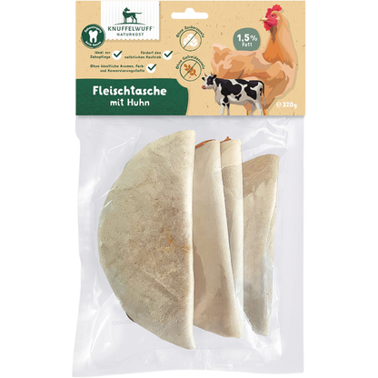 Knuffelwuff Fleischtaschen mit Huhn – Extra hart, extra lecker
