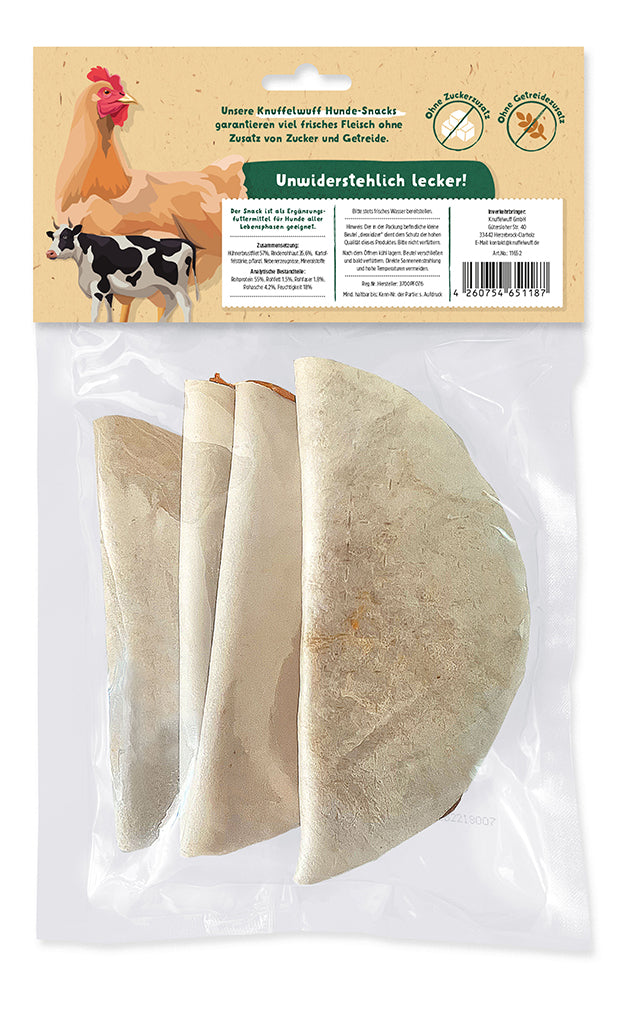 Knuffelwuff Fleischtaschen mit Huhn – Extra hart, extra lecker