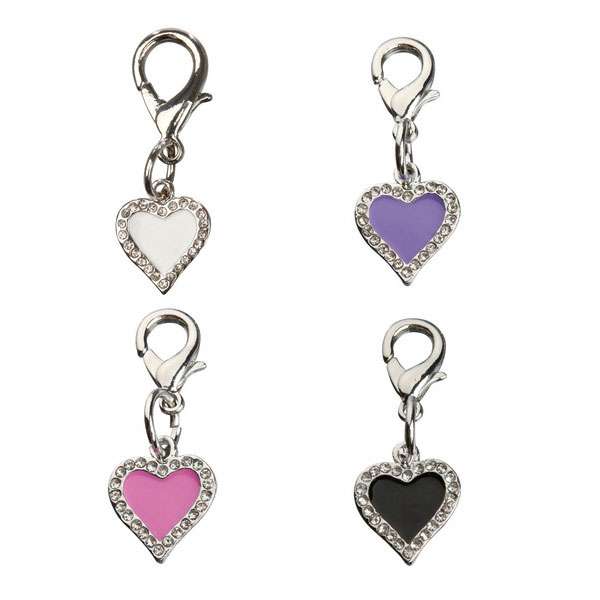 Trixie Schmuckanhänger Herz mit Strass – Glitzernder Charme für Halsband & Geschirr